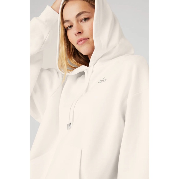 Alo Yoga Accolade Hoodie Ivory M - Picture 12 of 13